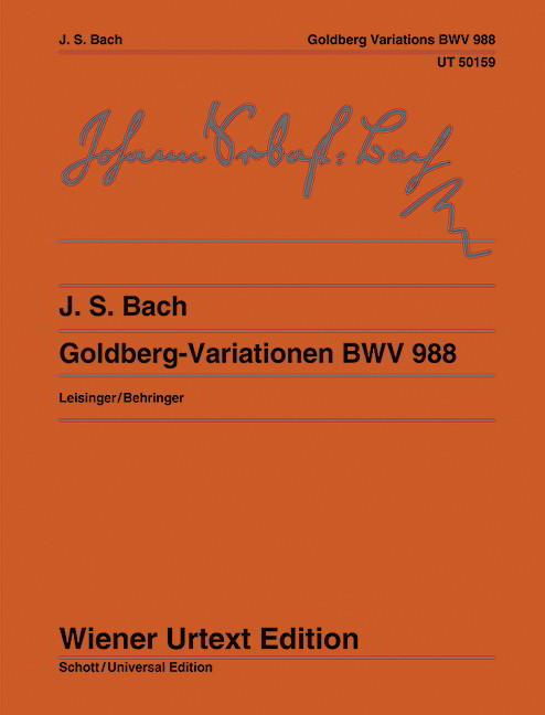 Bach: Goldberg Variations BWV 988 for Piano published by Wiener Urtext